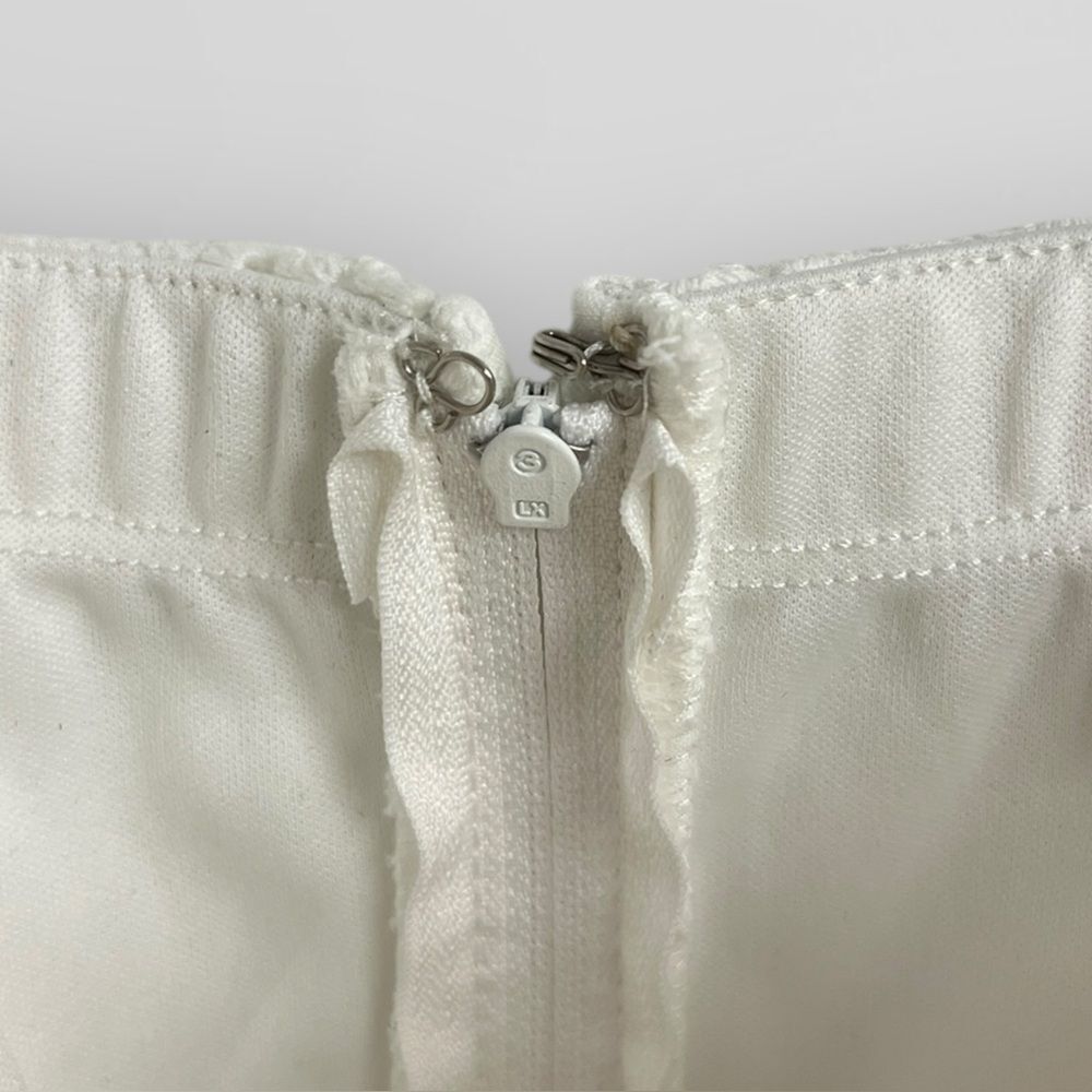 City Studio White Eyelet Off the Shoulder Milkmaid Dress, sz 3 Juniors. Lace up - Picture 11 of 16